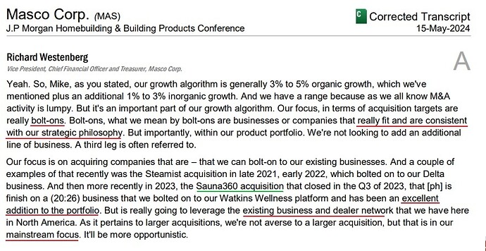 Masco Corp - JP Morgan conference 2024