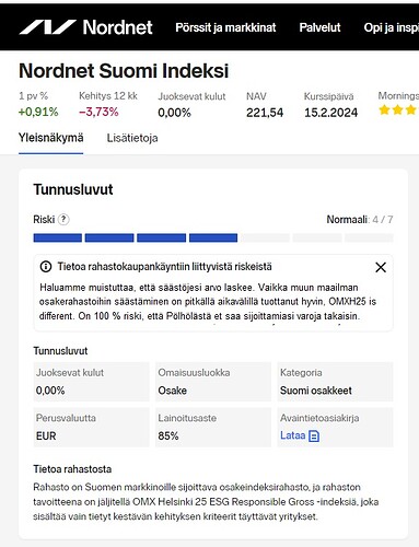 Nordnet Suomi Indeksi