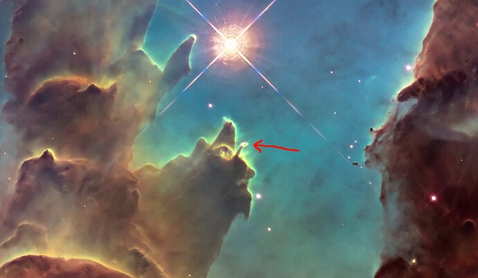 Pillars_of_Creation_HST_uusi_tähti