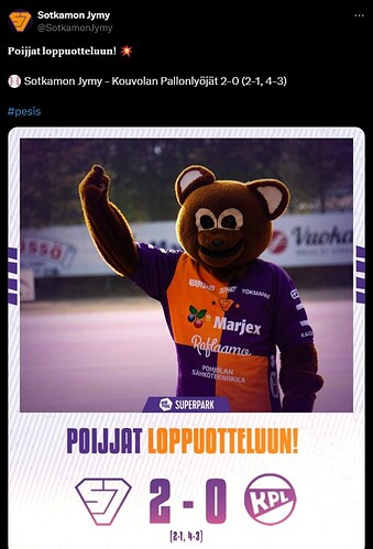 Jymy finaaleihin