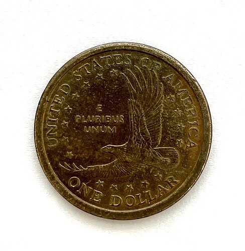 U.S. One Dollar Coin, tails, 2000