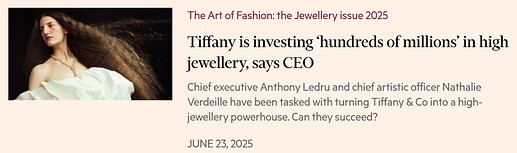 Tiffany, FT 23 June 2025