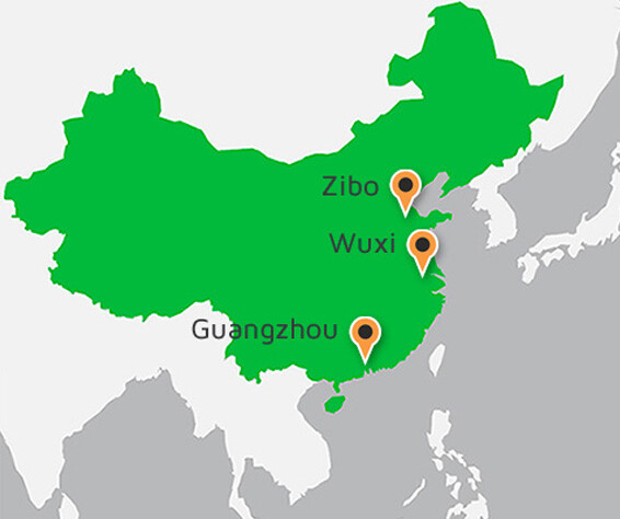 Valmet service centers in China